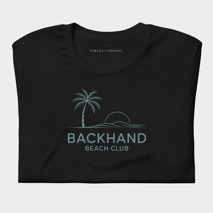 Backhand Beach Club Tennis Tee