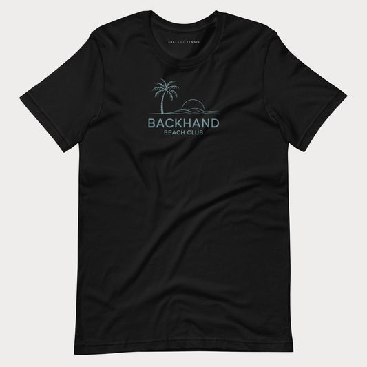 Backhand Beach Club Tennis Tee