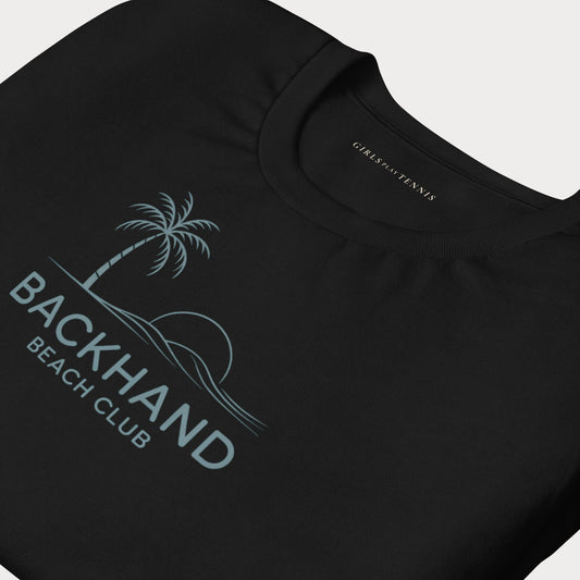 Backhand Beach Club Tennis Tee