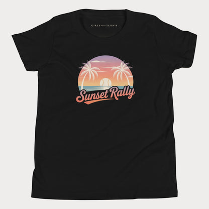 Sunset Rally Youth Tennis Tee