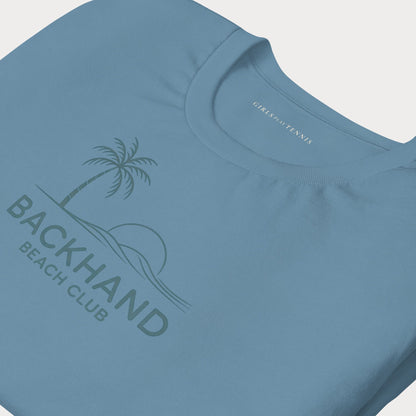 Backhand Beach Club Tennis Tee