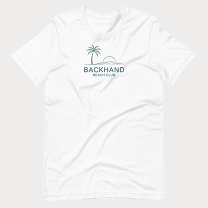 Backhand Beach Club Tennis Tee