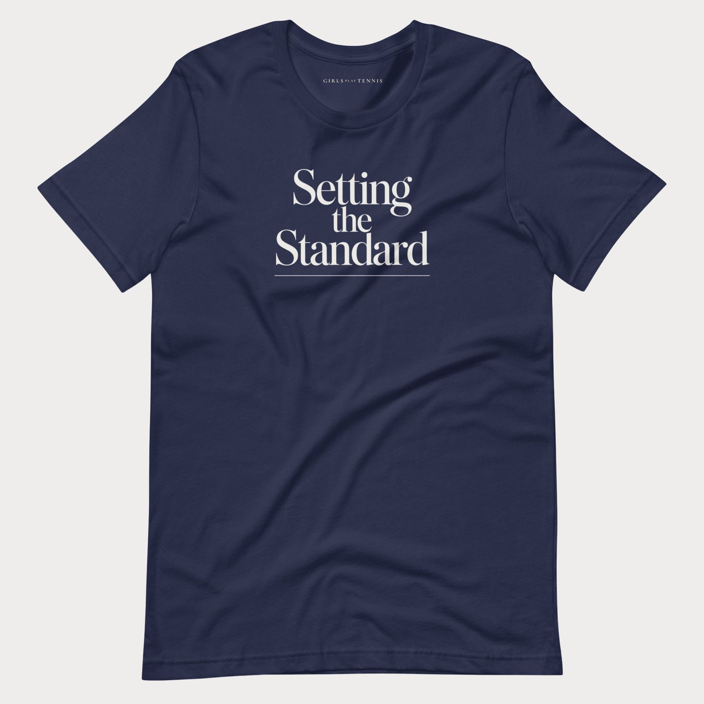 Setting the Standard Tennis Lifestyle Tee — Dark