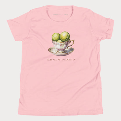 Aces and Afternoon Tea Youth Tennis Tee