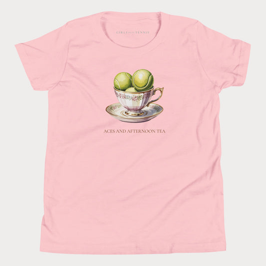 Aces and Afternoon Tea Youth Tennis Tee