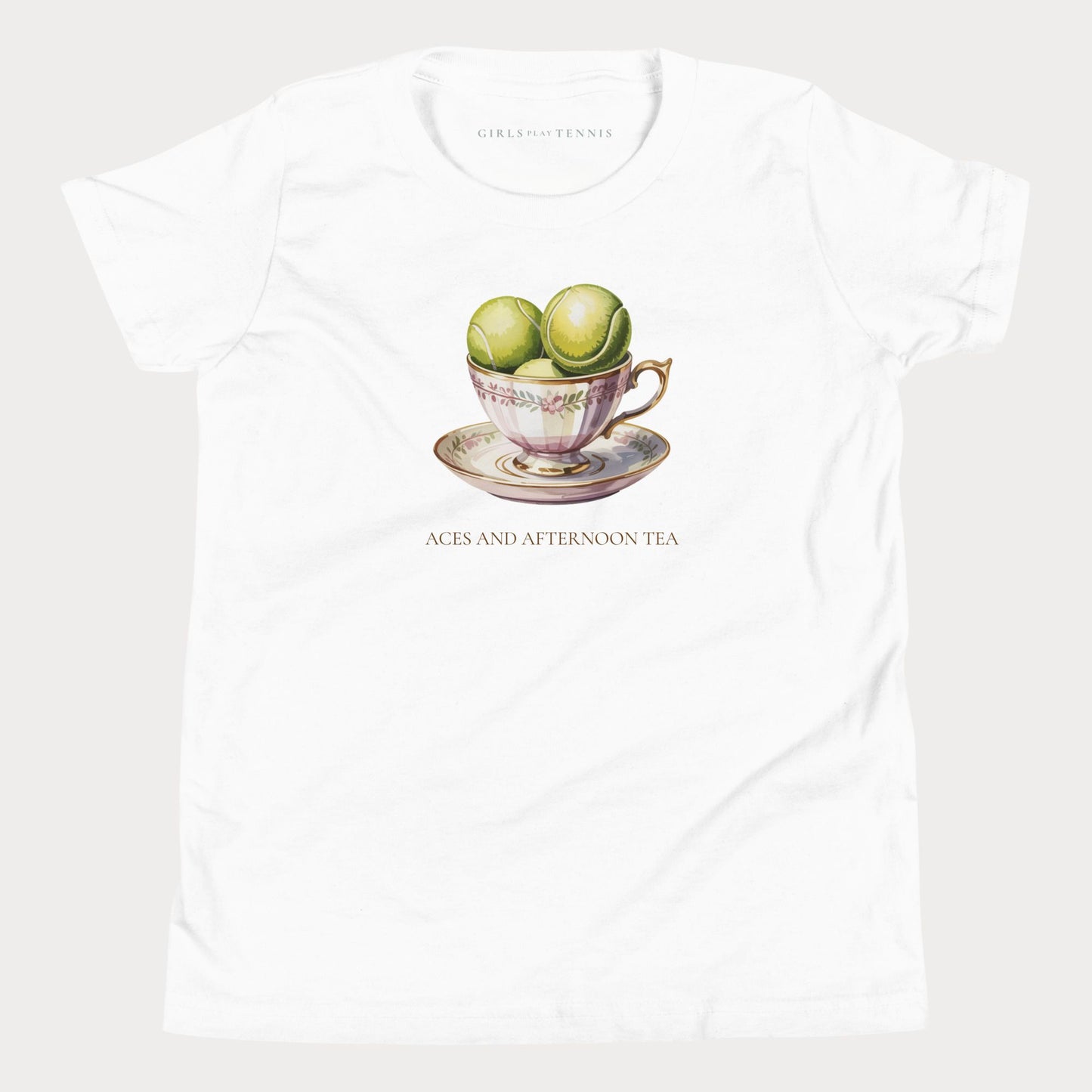 Aces and Afternoon Tea Youth Tennis Tee