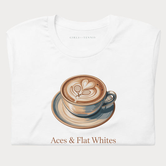 Aces & Flat Whites Women's Lifestyle Tennis Tee