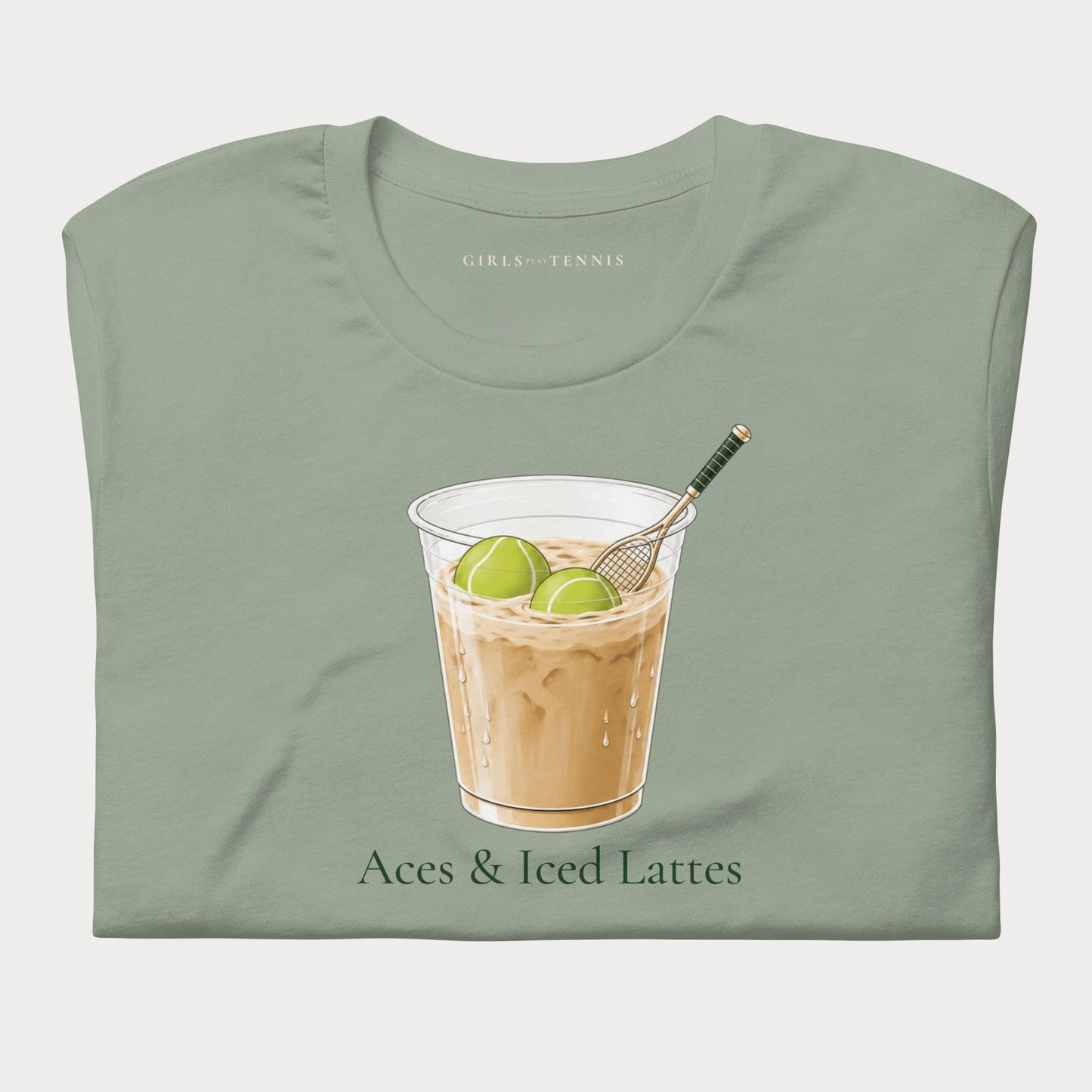 Aces & Iced Lattes Tennis Tee