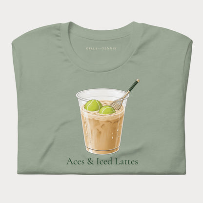 Aces & Iced Lattes Tennis Tee