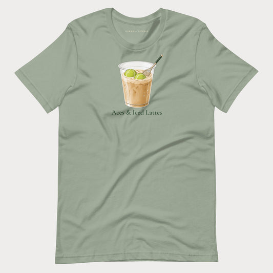 Aces & Iced Lattes Tennis Tee