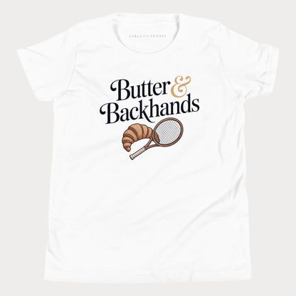 Butter & Backhands Youth Tennis Tee