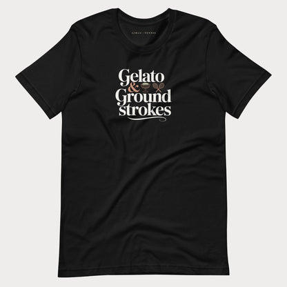 Gelato & Groundstrokes Tennis Tee — Dark