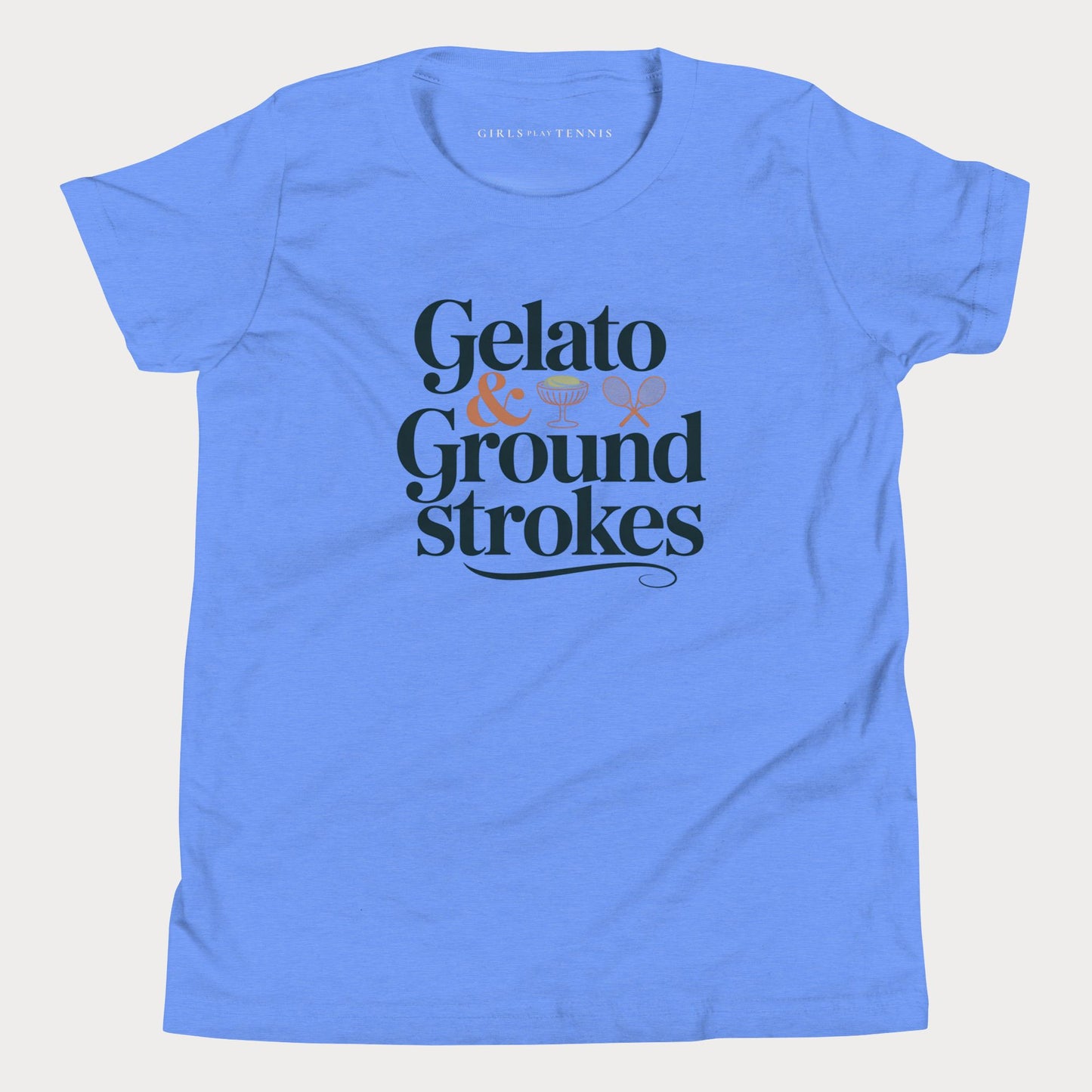 Gelato & Groundstrokes Youth Tennis Tee