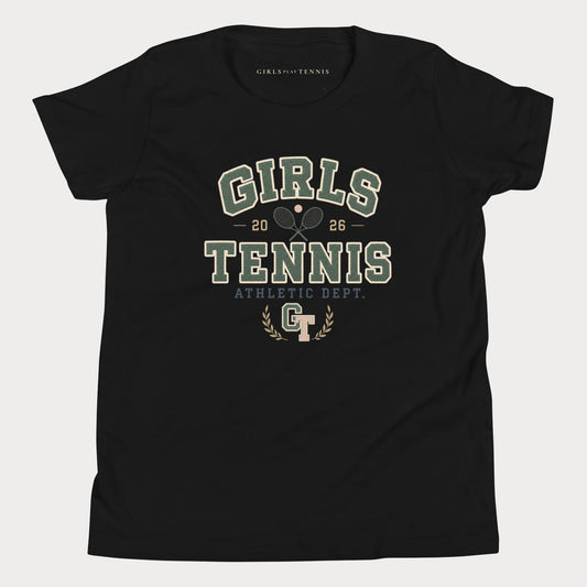 Girls Tennis Athletic Dept. Youth Tennis Tee