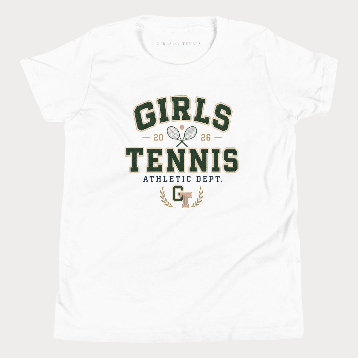 Girls Tennis Athletic Dept. Youth Tennis Tee