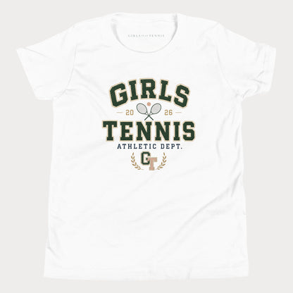 Girls Tennis Athletic Dept. Youth Tennis Tee