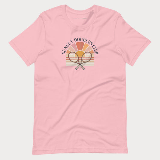 Sunset Doubles Club Women's Tennis Lifestyle Tee