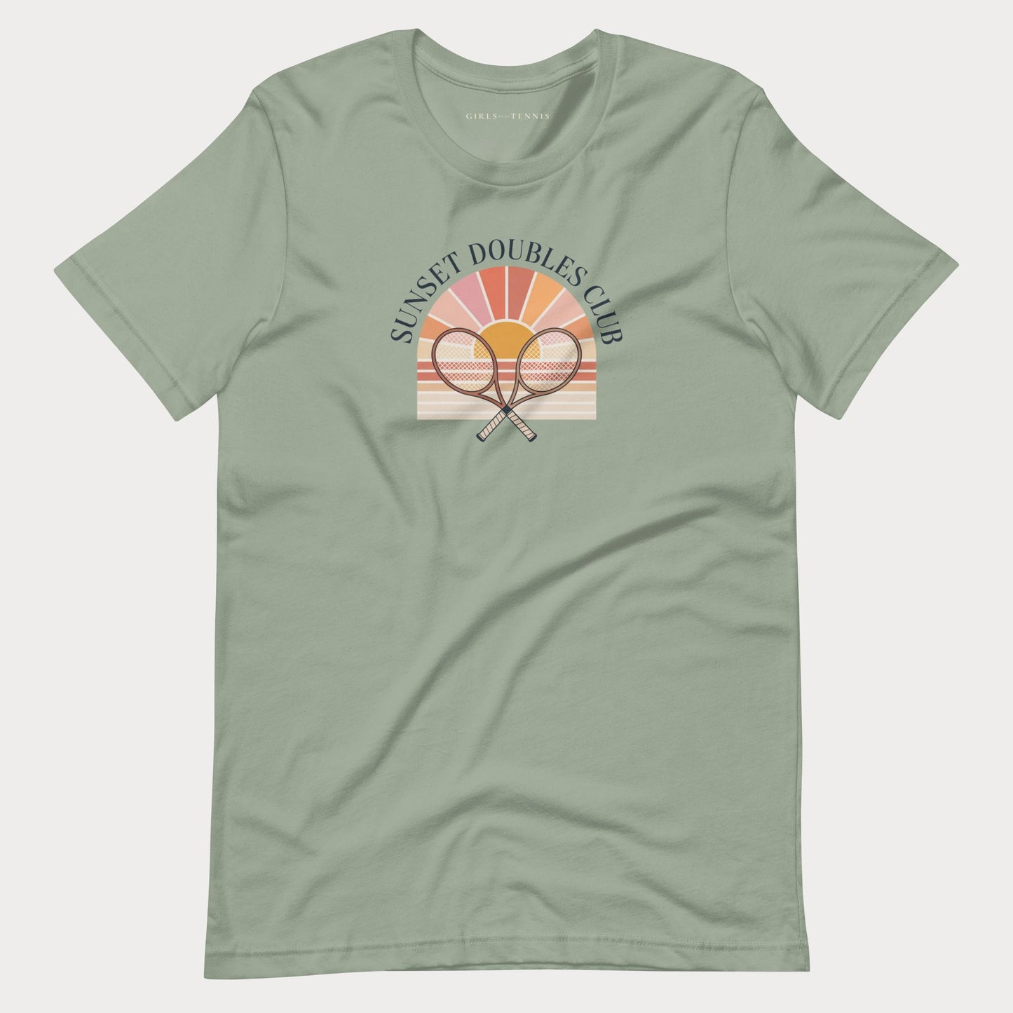 Sunset Doubles Club Women's Tennis Lifestyle Tee