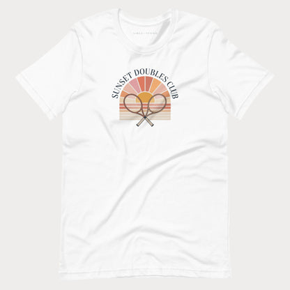 Sunset Doubles Club Women's Tennis Lifestyle Tee