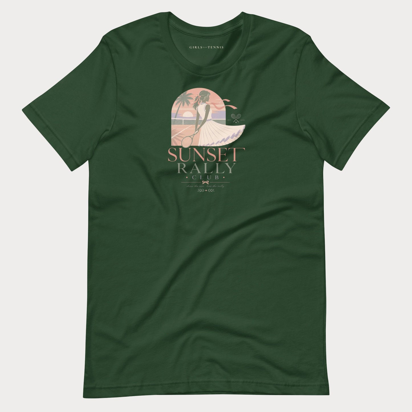 Sunset Rally Club Women's Lifestyle Tennis Tee