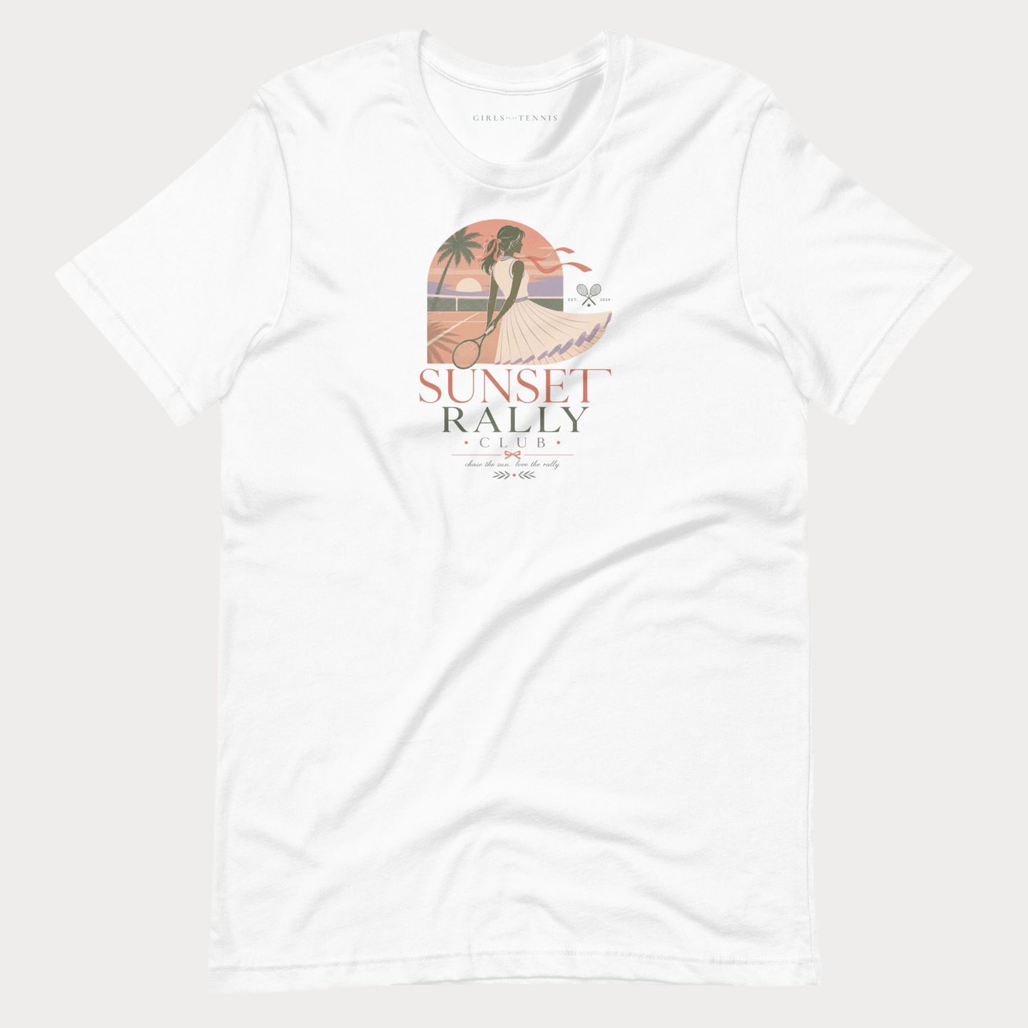 Sunset Rally Club Women's Lifestyle Tennis Tee