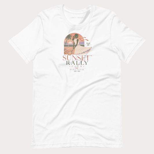 Sunset Rally Club Women's Lifestyle Tennis Tee