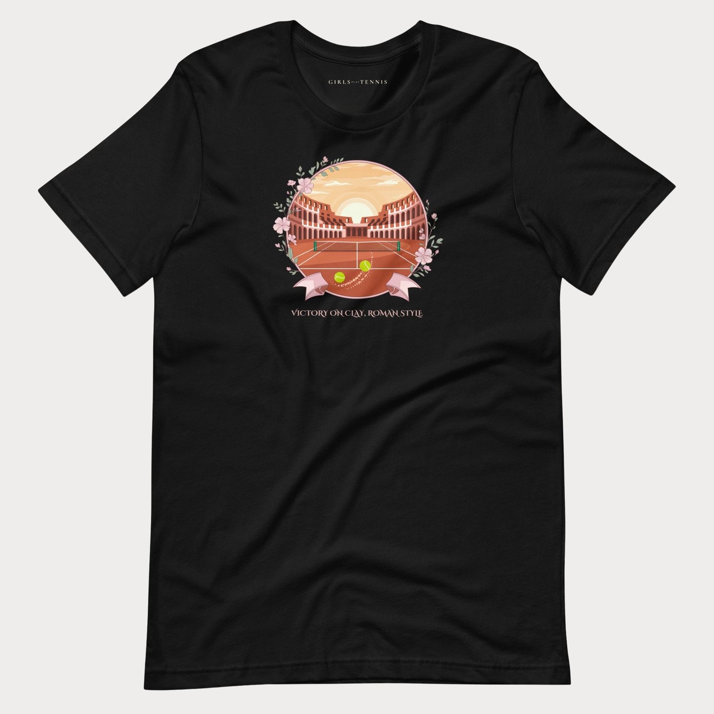 Victory on Clay, Roman Style Tennis Tee