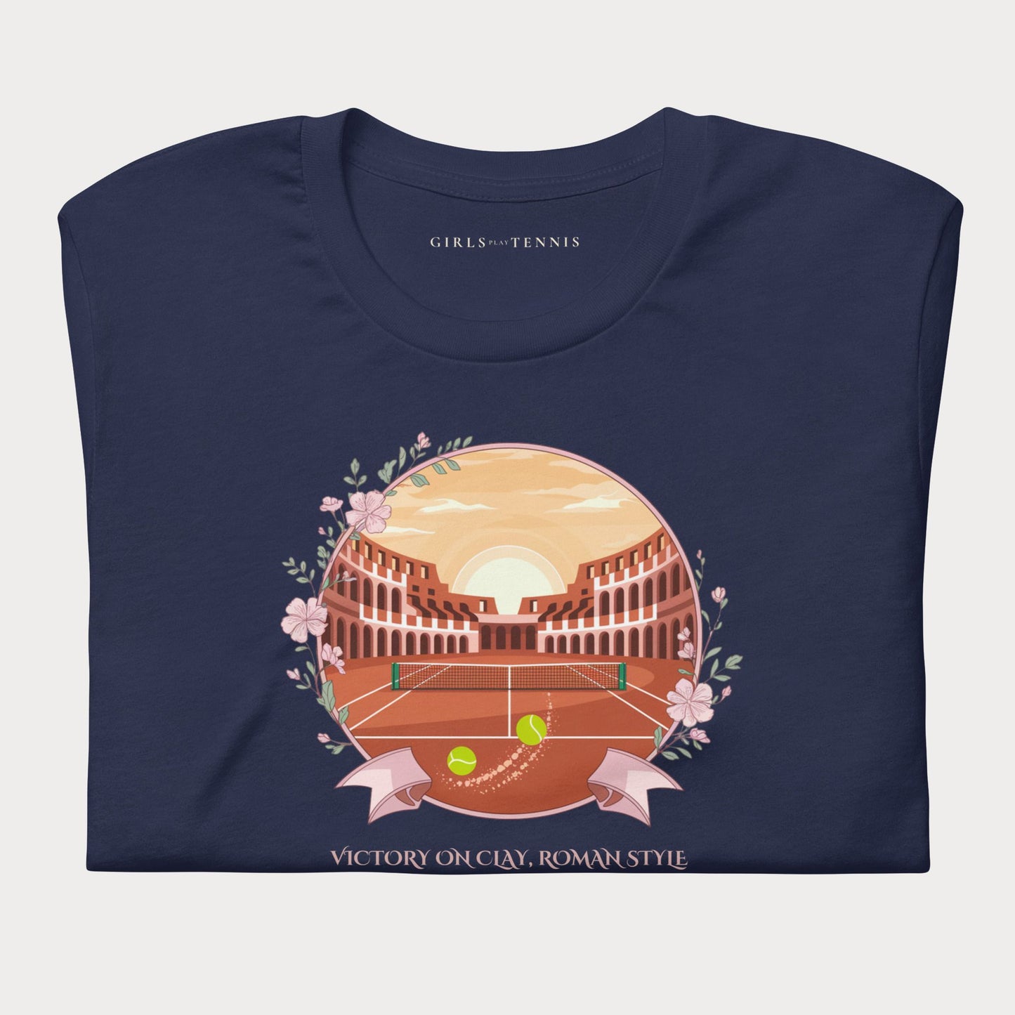 Victory on Clay, Roman Style Tennis Tee