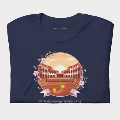 Victory on Clay, Roman Style Tennis Tee