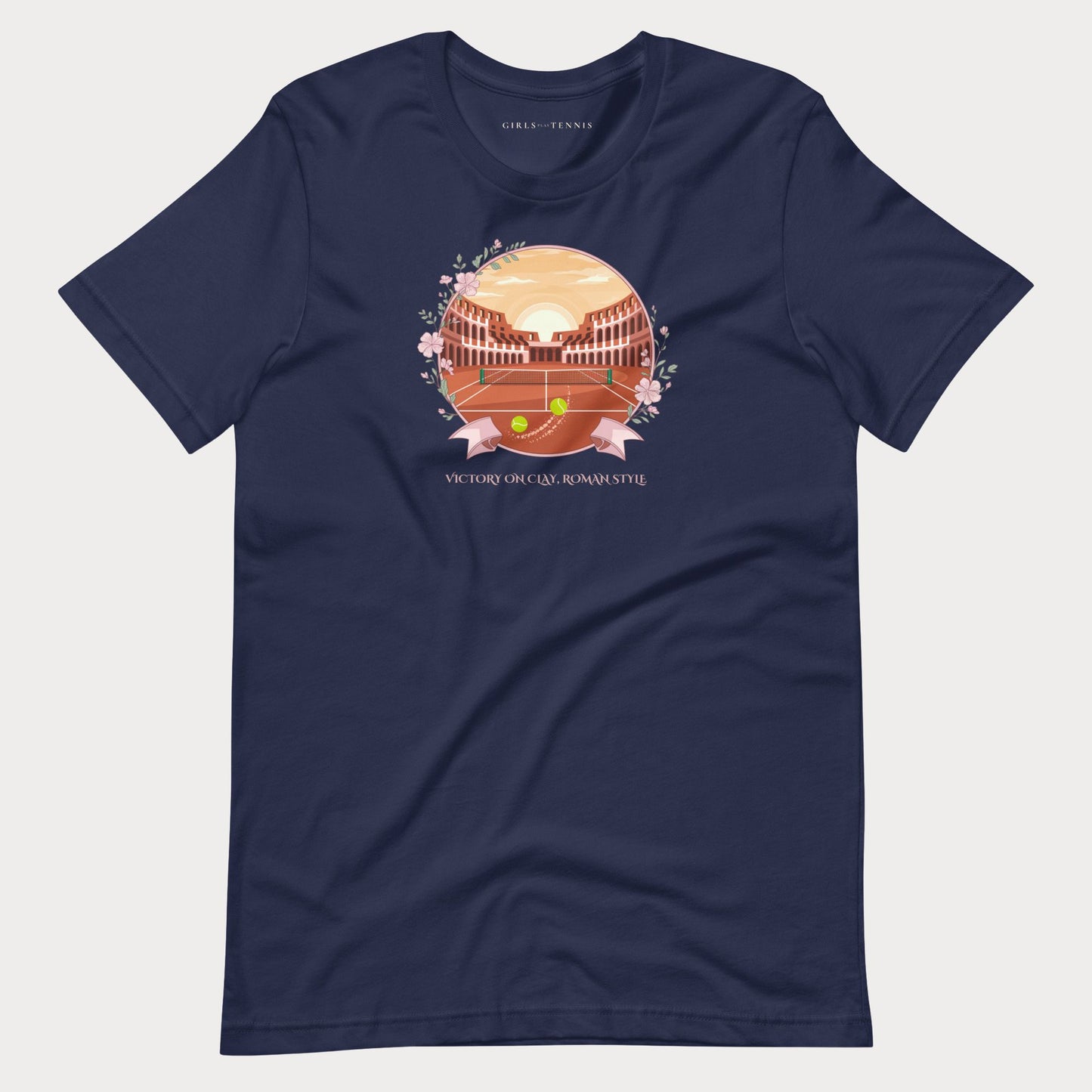 Victory on Clay, Roman Style Tennis Tee