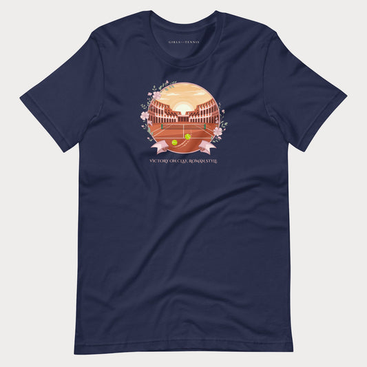 Victory on Clay, Roman Style Tennis Tee